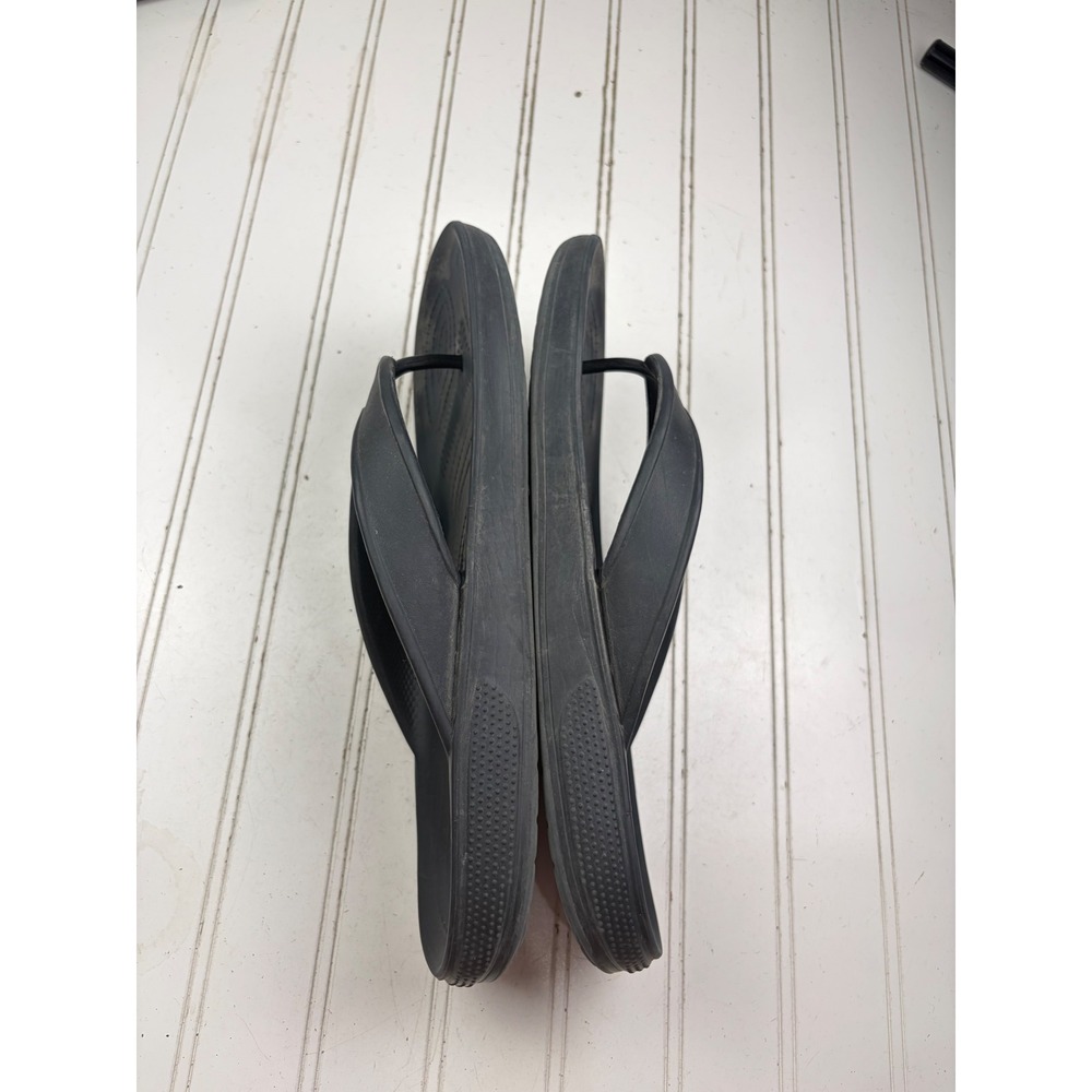 Crocs Black Comfort Thong Flip Flop's Men's Size 11 - Picture 9 of 10